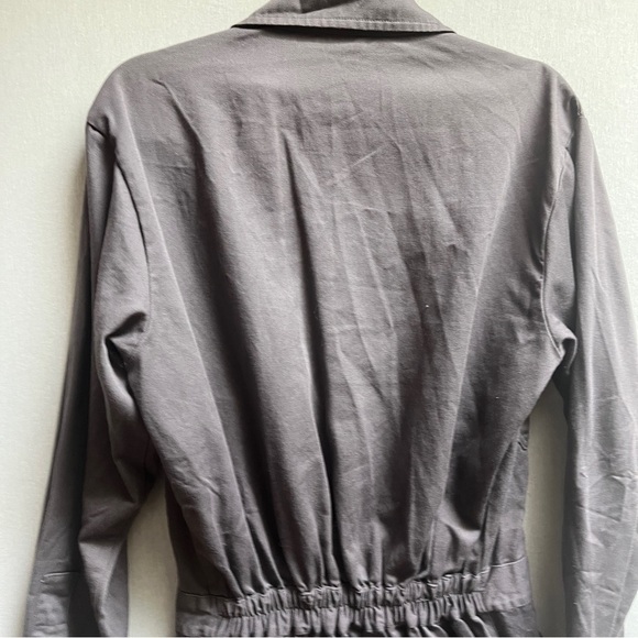 Garufa Jeans Gray Long-Sleeve Jumpsuit Coveralls Workshop Sz S - Picture 9 of 14